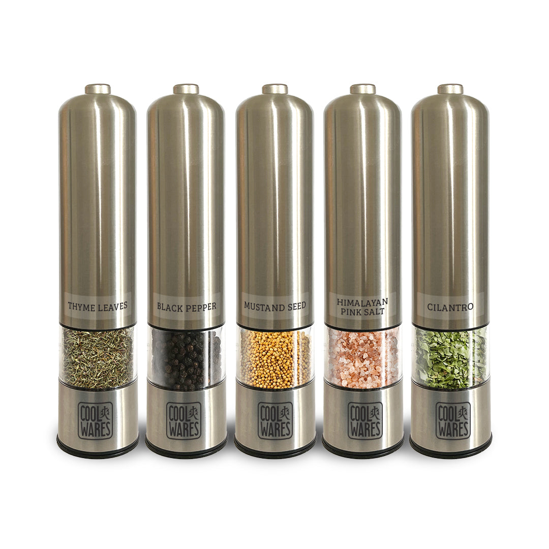 Push Button Electric Spice Grinders Real Wasabi